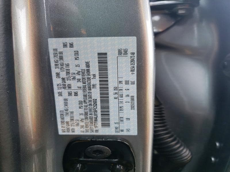 2025 FORD F150 TREMOR TREMOR 12