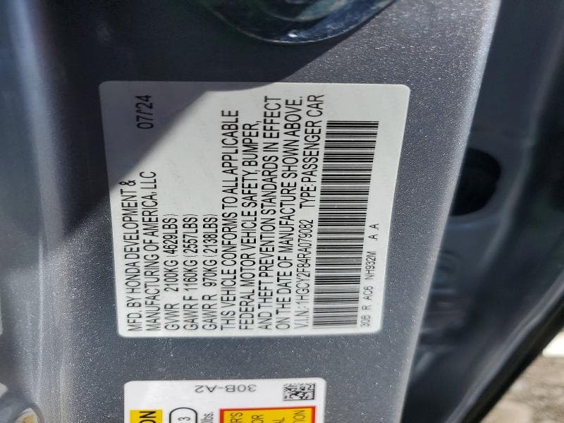 2024 HONDA ACCORD TOURING HYBRID 12