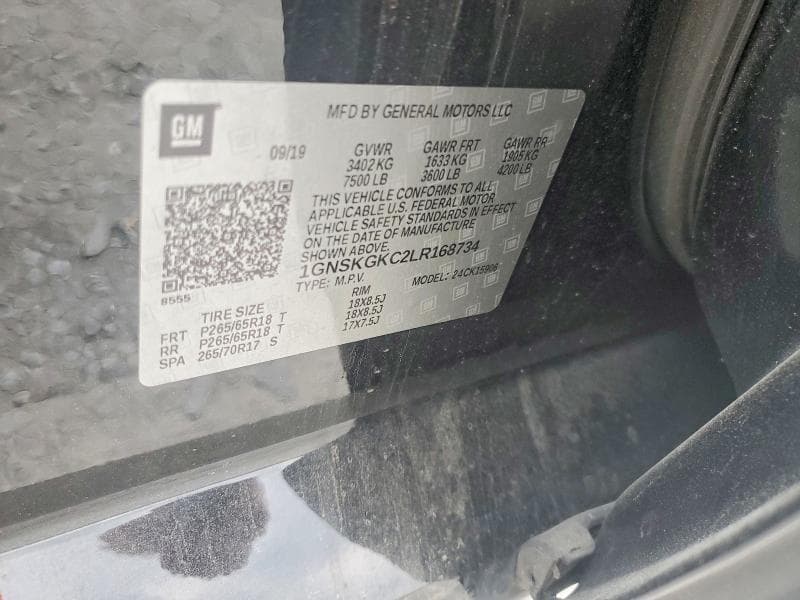 2020 CHEVROLET SUBURBAN K1500 LS K1500 LS 13