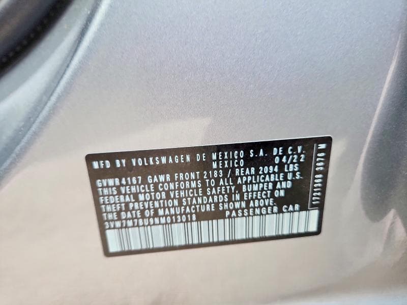 2022 VOLKSWAGEN JETTA SE 13