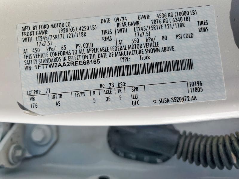 2024 FORD F250 SUPER DUTY 12