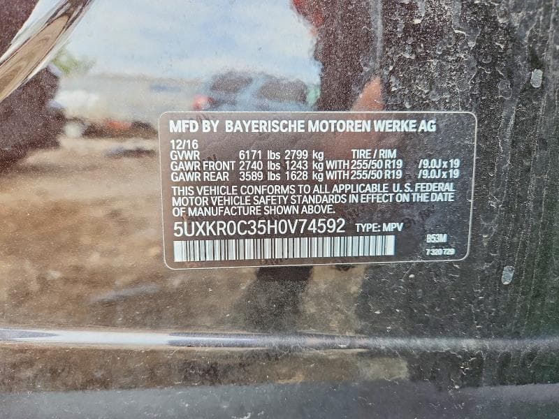 2017 BMW X5 XDRIVE35I 13