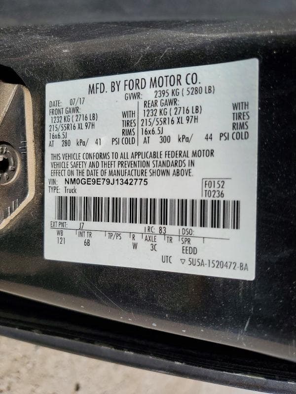2018 FORD TRANSIT CONNECT XL 12