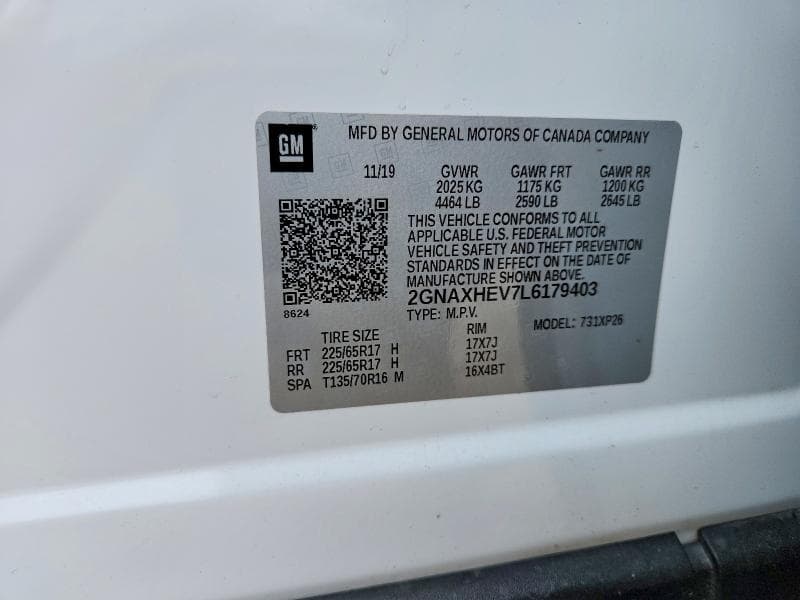 2020 CHEVROLET EQUINOX LS 13
