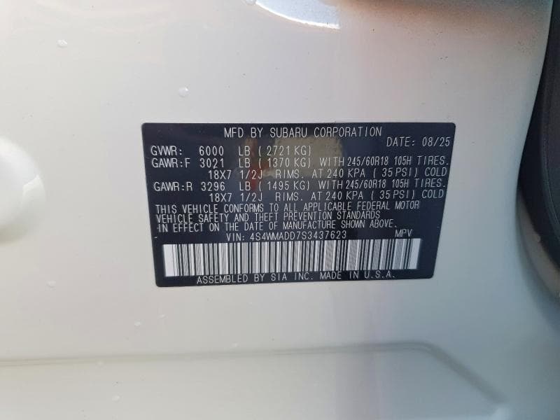 2025 SUBARU ASCENT PREMIUM 14