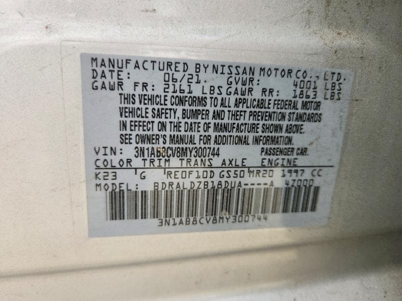 2021 NISSAN SENTRA SV 12