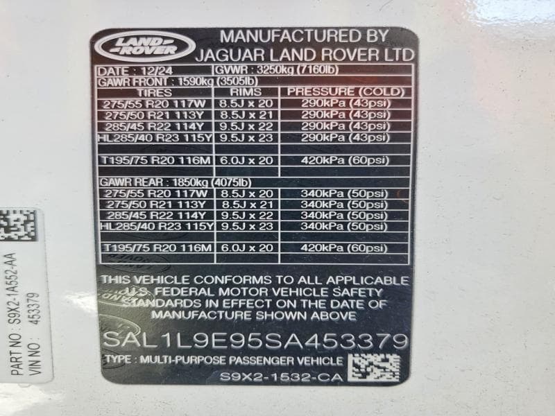 2025 LAND ROVER RANGE ROVER SPORT DYNAMIC SE 14