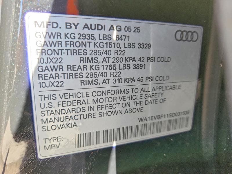 2025 AUDI Q8 PREMIUM PLUS S-LINE PREMIUM PLUS S-LINE 14