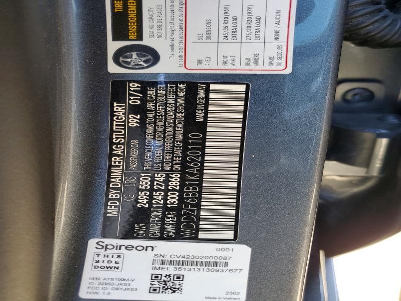 2019 MERCEDES-BENZ E AMG 53 4MATIC 12
