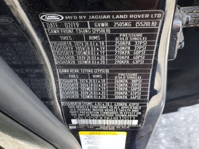 2019 LAND ROVER DISCOVERY SPORT SE SE 14