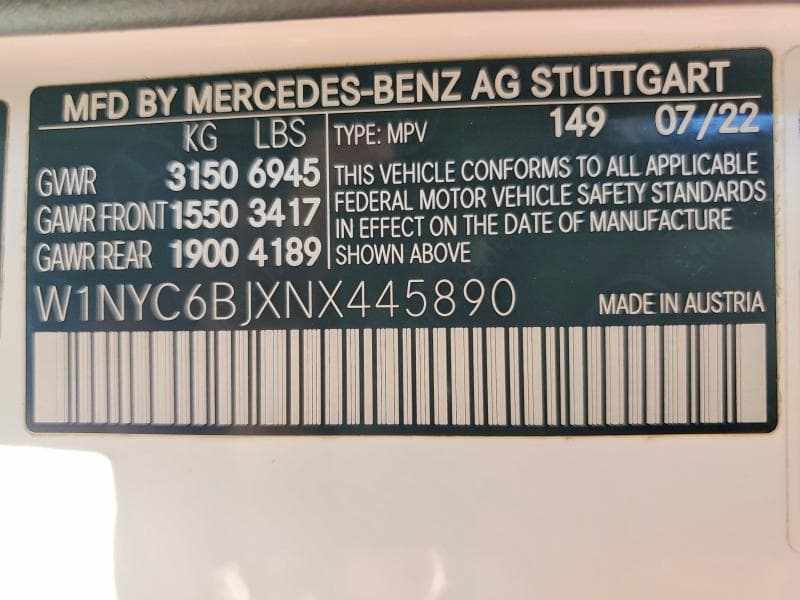 2022 MERCEDES-BENZ G 550 13