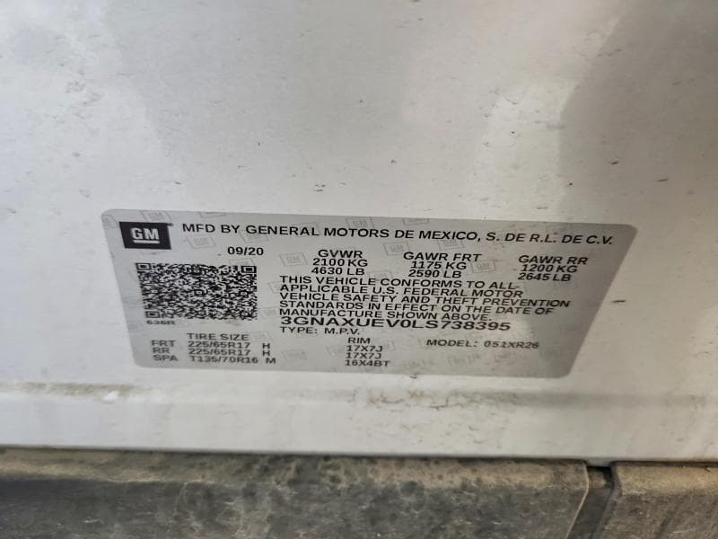 2020 CHEVROLET EQUINOX LT 13