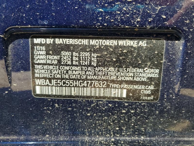 2017 BMW 540 I 12