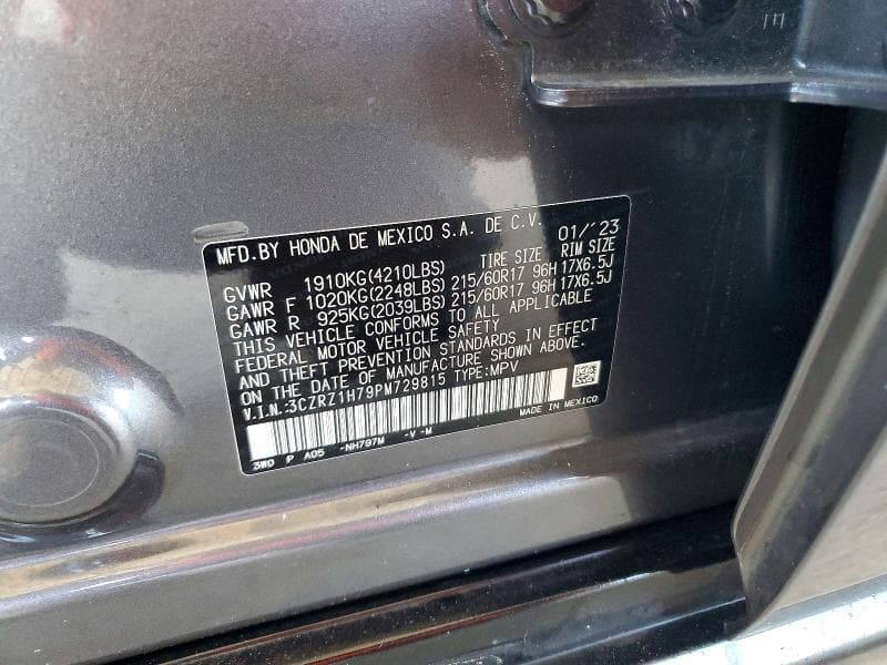 2023 HONDA HR-V EXL 13