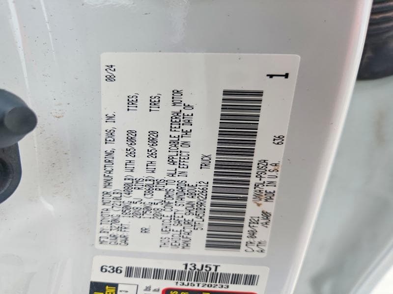 2024 TOYOTA TUNDRA SR5 SR5 12