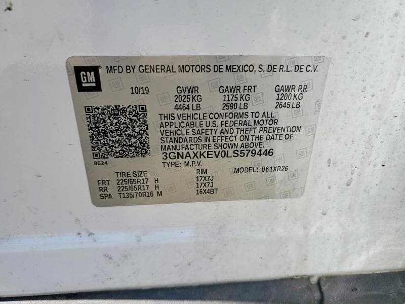 2020 CHEVROLET EQUINOX 2RS 14