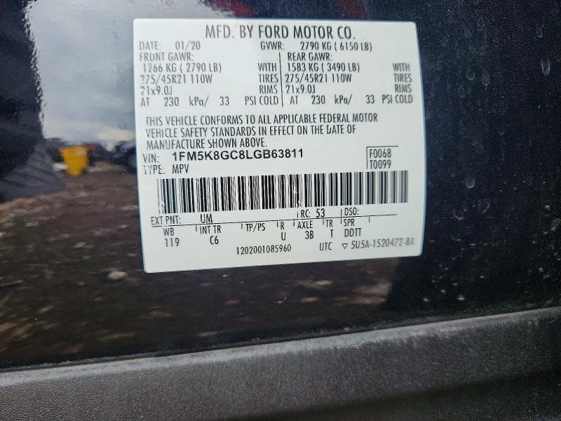 2020 FORD EXPLORER ST ST 13
