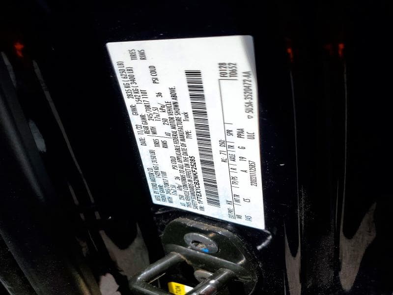 2022 FORD F150 SUPER CAB SUPER CAB 12