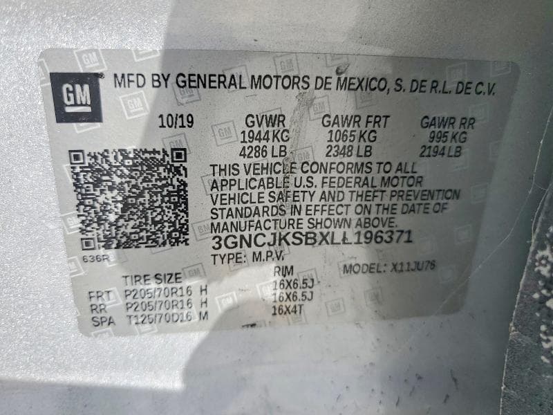 2020 CHEVROLET TRAX LS 12