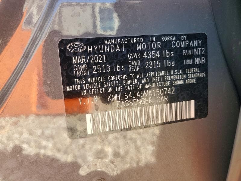 2021 HYUNDAI SONATA SEL SEL 12