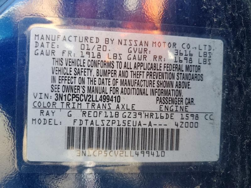 2020 NISSAN KICKS SV SV 14