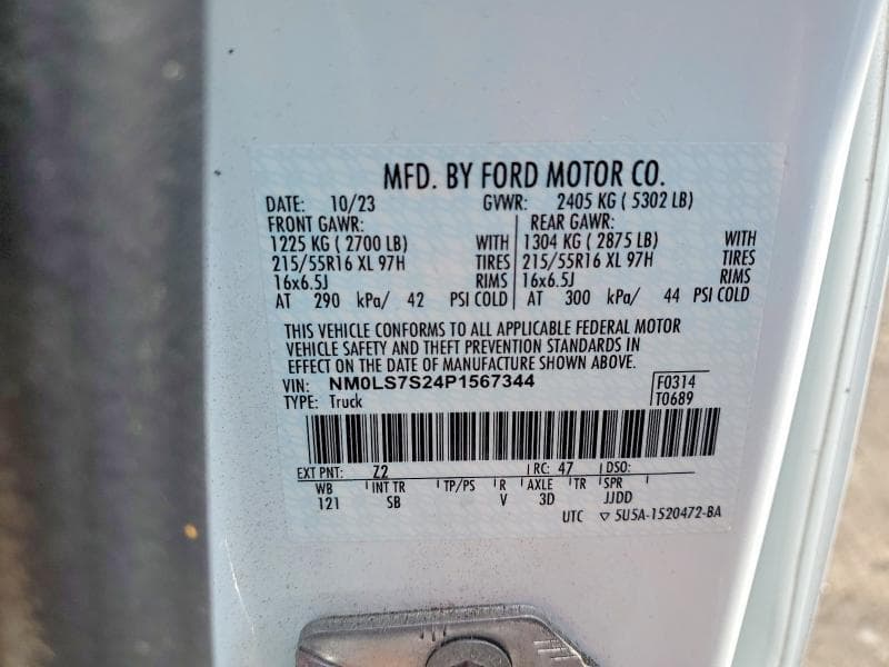 2023 FORD TRANSIT CONNECT XL XL 13