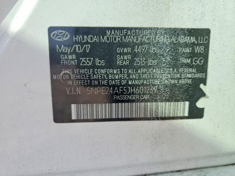 2018 HYUNDAI SONATA SE 12