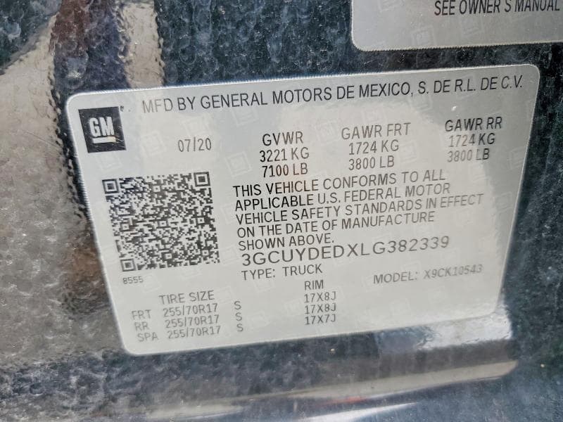 2020 CHEVROLET SILVERADO K1500 LT 12