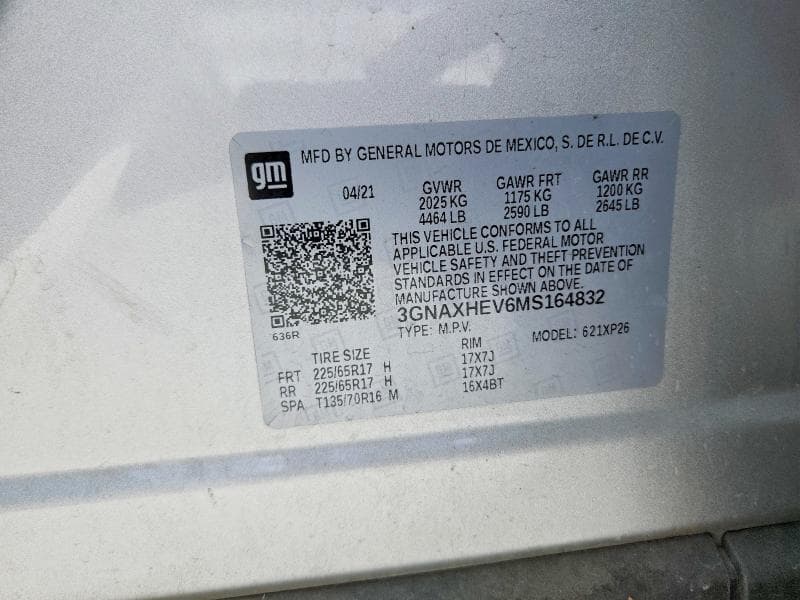 2021 CHEVROLET EQUINOX LS LS 13