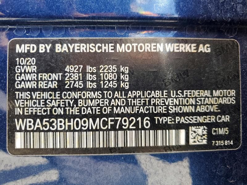 2021 BMW 530 I 13