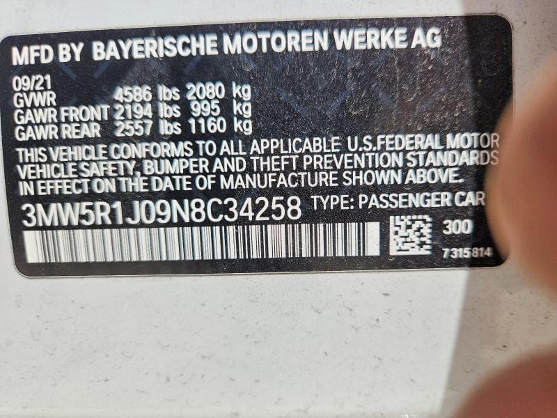 2022 BMW 330I 12