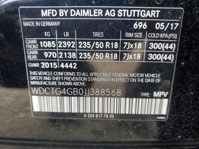 2018 MERCEDES-BENZ GLA 250 4MATIC 250 4MATIC 13