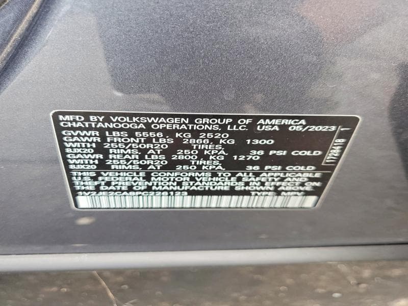 2023 VOLKSWAGEN ATLAS CROSS SPORT SE 13