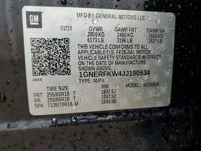 2018 CHEVROLET TRAVERSE LS 14
