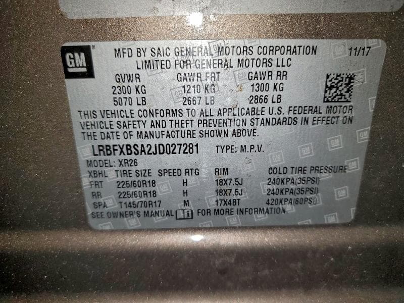 2018 BUICK ENVISION PREFERRED PREFERRED 13