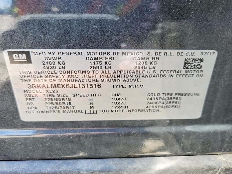 2018 GMC TERRAIN SLE 13