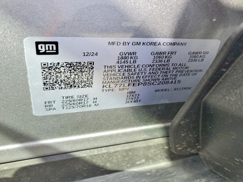 2025 CHEVROLET TRAX LS 14