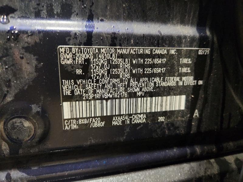 2021 TOYOTA RAV4 XLE 13