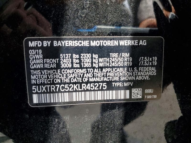 2019 BMW X3 SDRIVE30I 13