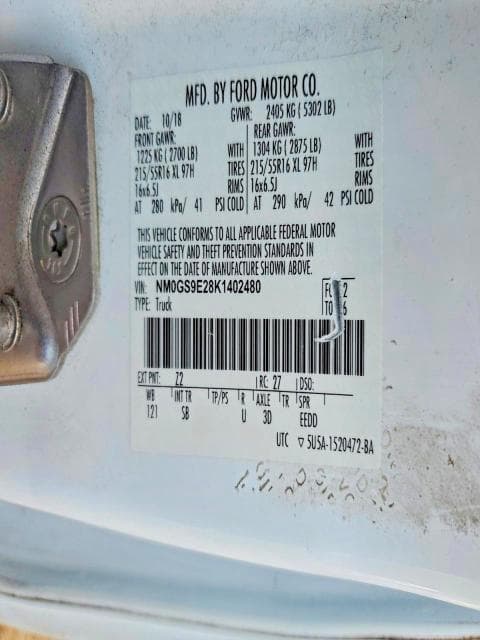 2019 FORD TRANSIT CONNECT PSGR VAN TITANIUM 13