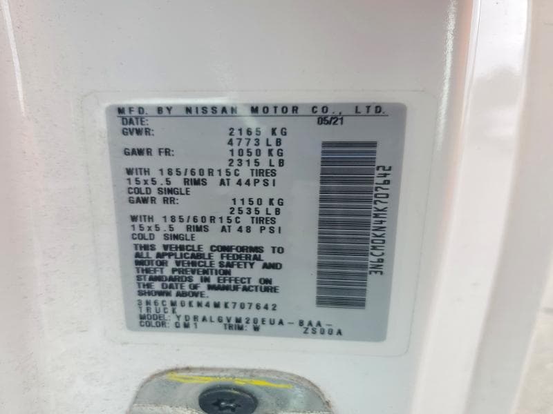2021 NISSAN NV200 CARGO 14