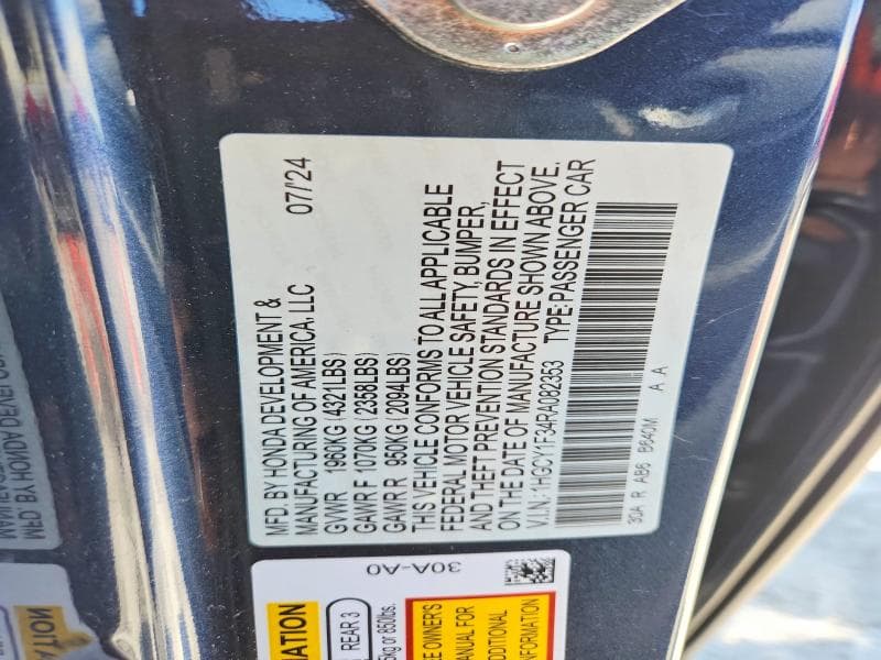 2024 HONDA ACCORD EX 12