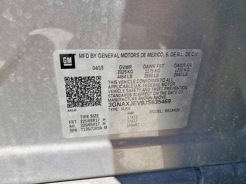 2018 CHEVROLET EQUINOX LT 13