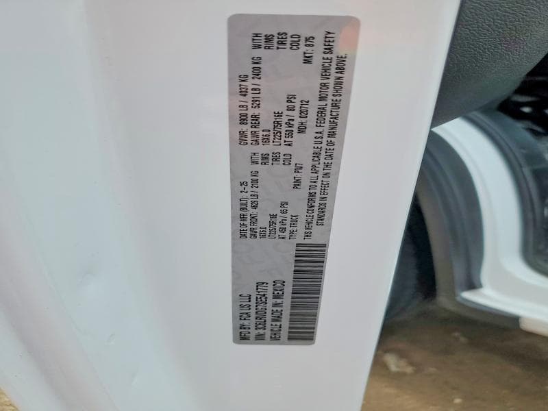 2025 RAM PROMASTER 2500 2500 HIGH 13