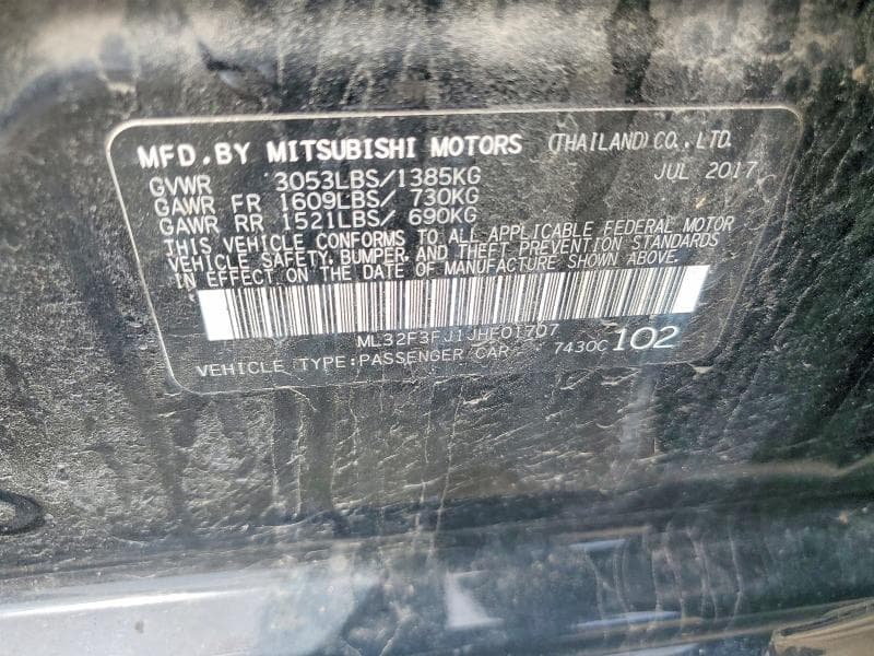 2018 MITSUBISHI MIRAGE G4 ES G4 ES 13