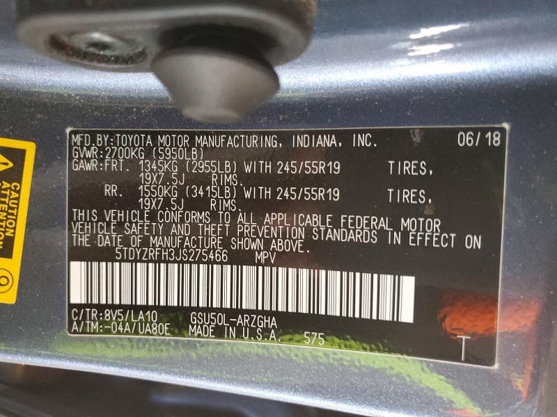 2018 TOYOTA HIGHLANDER LIMITED 13