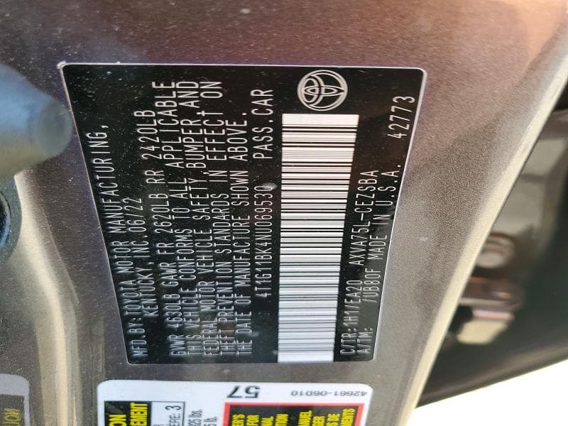 2022 TOYOTA CAMRY SE 12