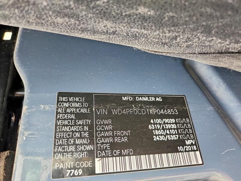 2019 MERCEDES-BENZ SPRINTER 2500 12