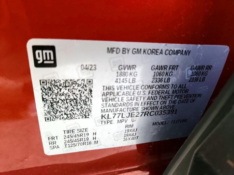 2024 CHEVROLET TRAX 2RS 13
