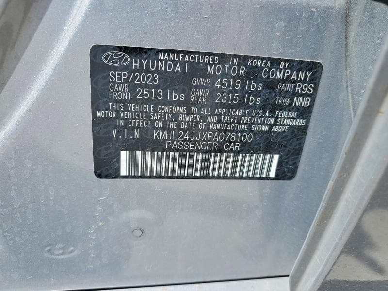 2023 HYUNDAI SONATA HYBRID BLUE BLUE 12